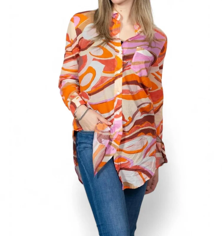 Taya Blouse In Multi Trend Setting Threads