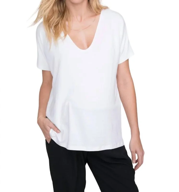 The Perfect Vee In White Everyday Wear