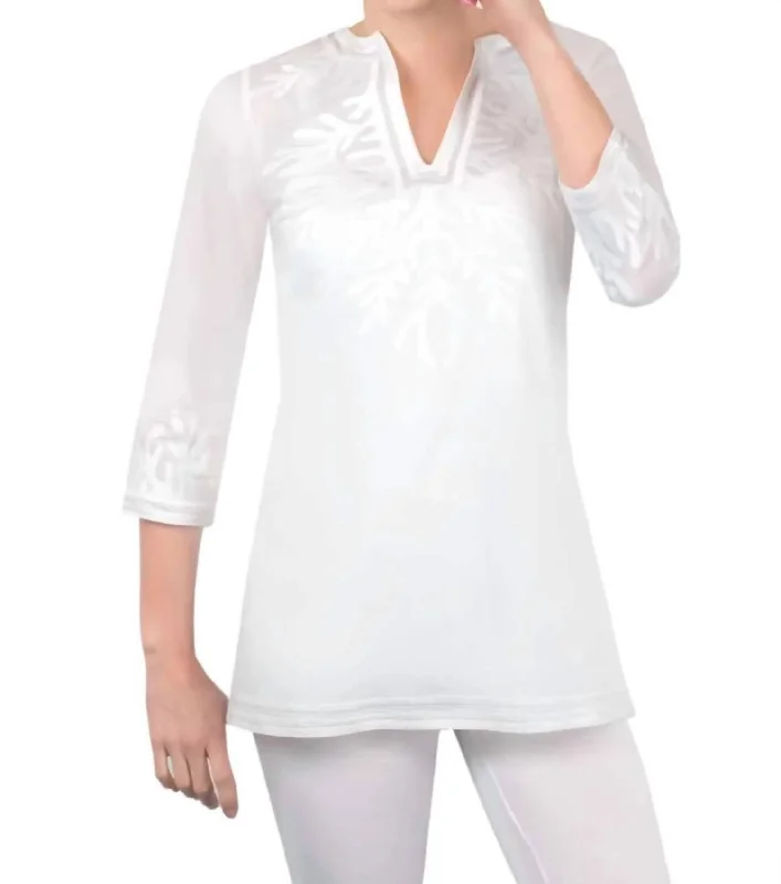 The Reef Tunic In White Now On Sale For Chic Urban Styles