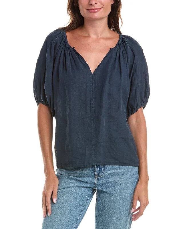 Velvet by Graham & Spencer Linen Top Chic Style, Always In Vogue