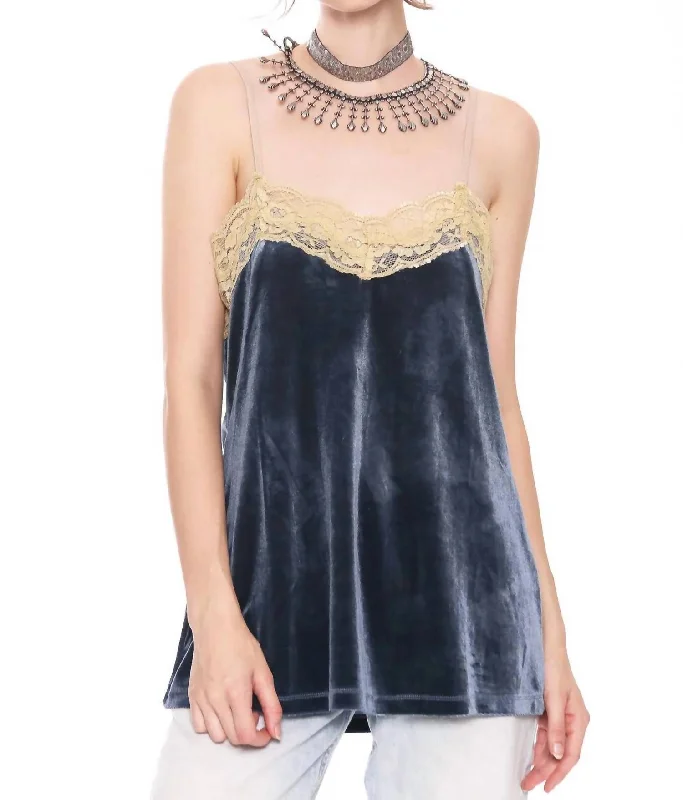 Velvet Dreams Tank Top In Legion Blue Sale Event, Prices Rock