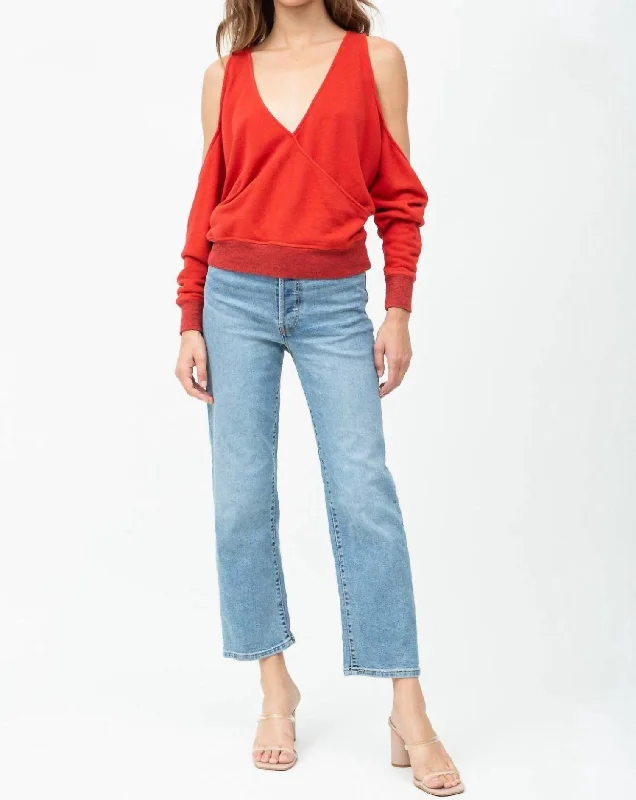 Ventura Sweatshirt In Red Spring Wardrobe