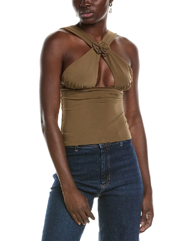 WeWoreWhat Rose Halter Top Evening Looks