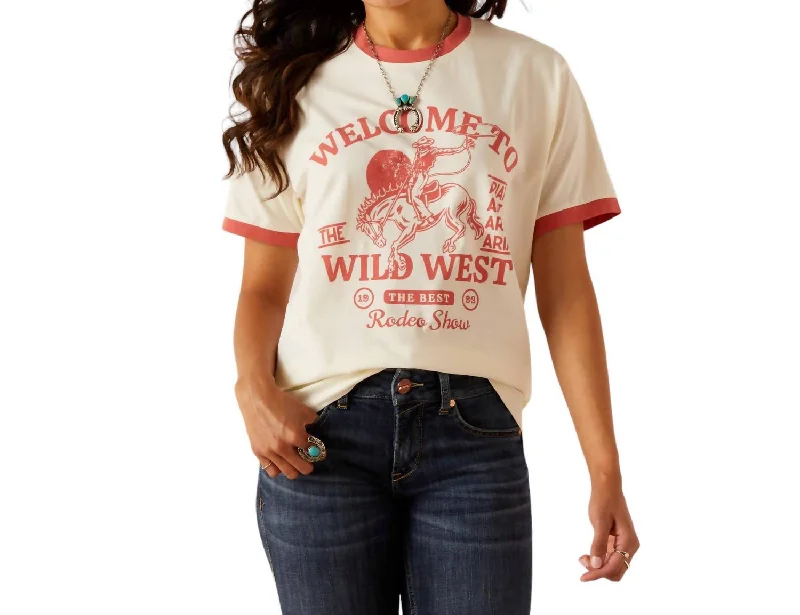 Wild West Show Tee In Coconut Milk Attire Sale