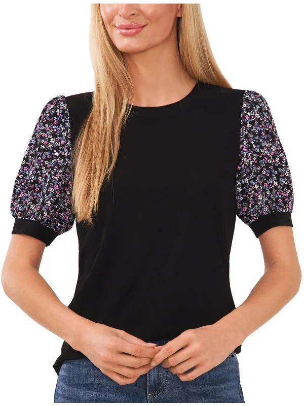 Womens Floral Crewneck Blouse Limited - Edition Drops