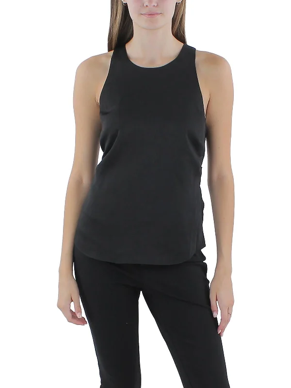 Womens Front Tie Sleeveless Blouse Trendy Women's Wear Collection