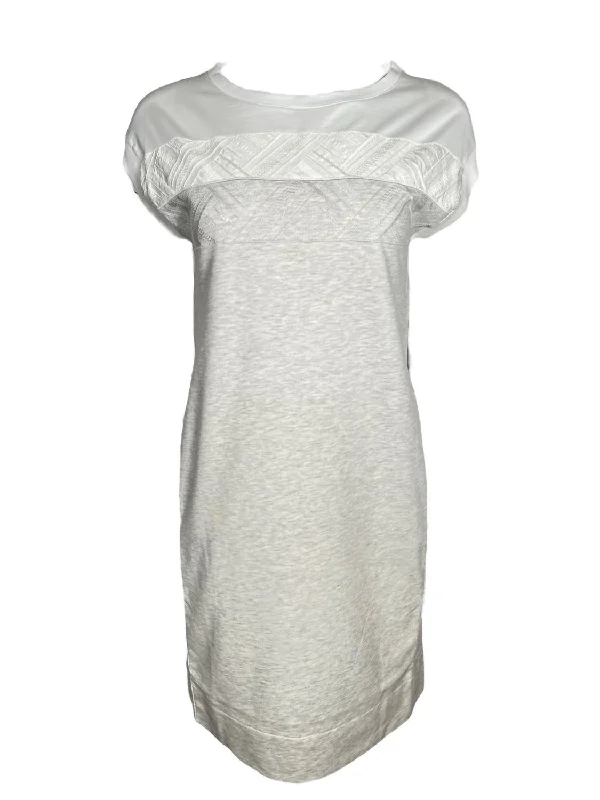 Women's Jersey Dress In Grey/white Limited Time Deal