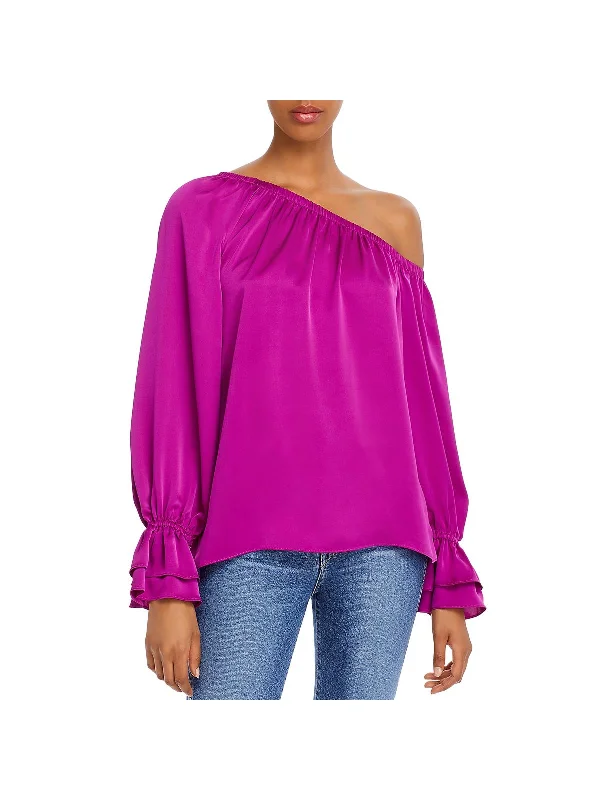 Womens Off-The-Shoulder Ruffled Top Best Sellers