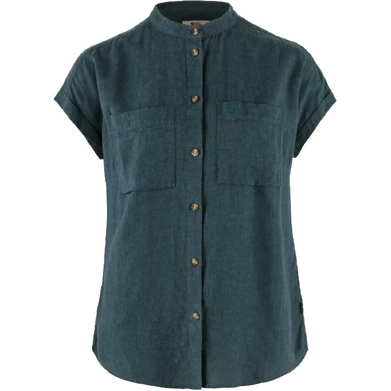 Women's Ovik Hemp Shirt In Mountainblue New In This Season