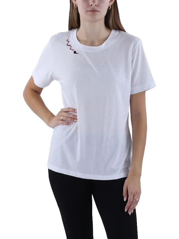 Womens Printed Short Sleeve Graphic T-Shirt Clearance Event