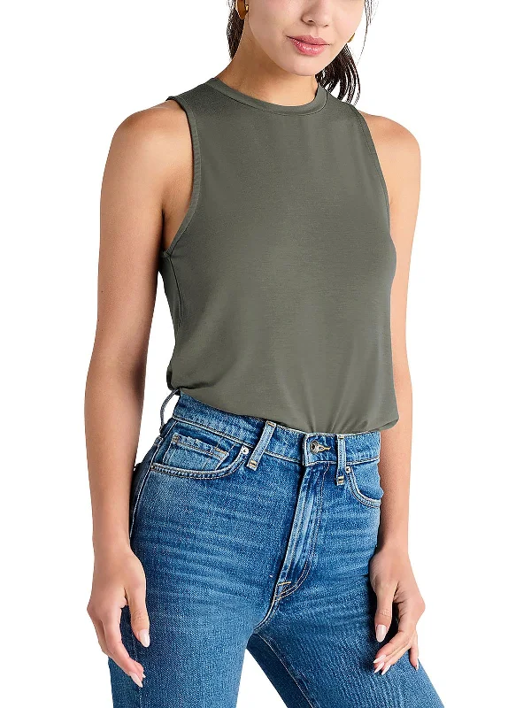 Womens Solid Sleeveless Tank Top Crazy Price Slashing