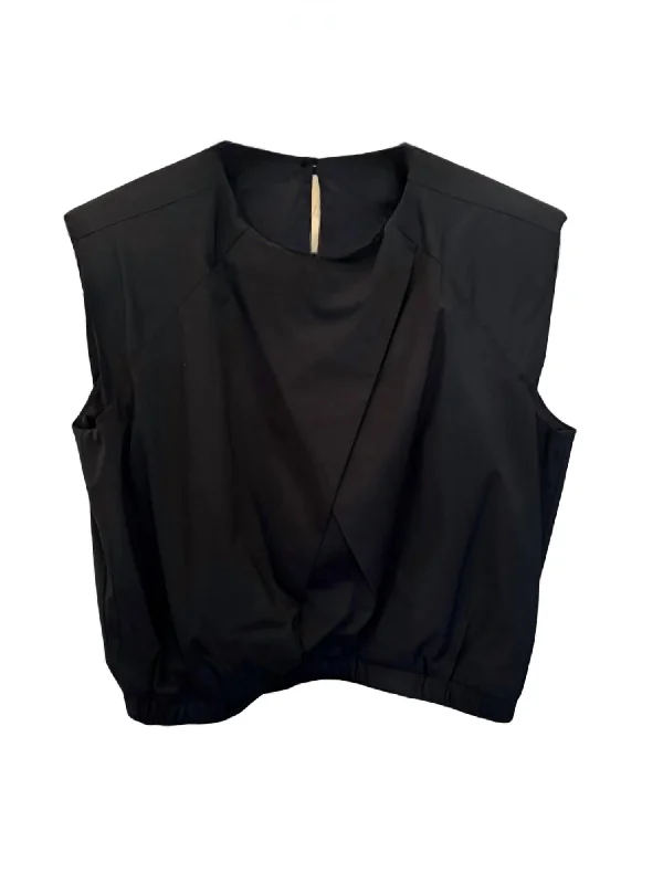 Women's Sydney Crop Top In Black Absurdly Cheap Sale