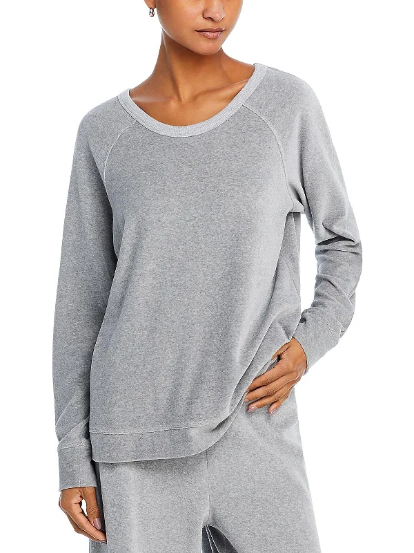 Womens Velvet Long Sleeve Sweatshirt Exclusive Deals Online