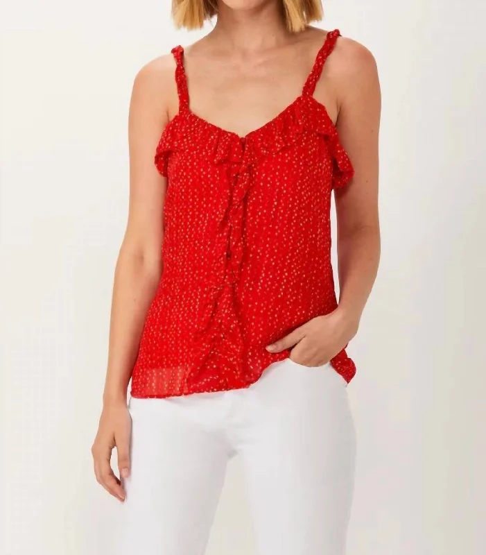 Zandya Top In Red Evening Looks