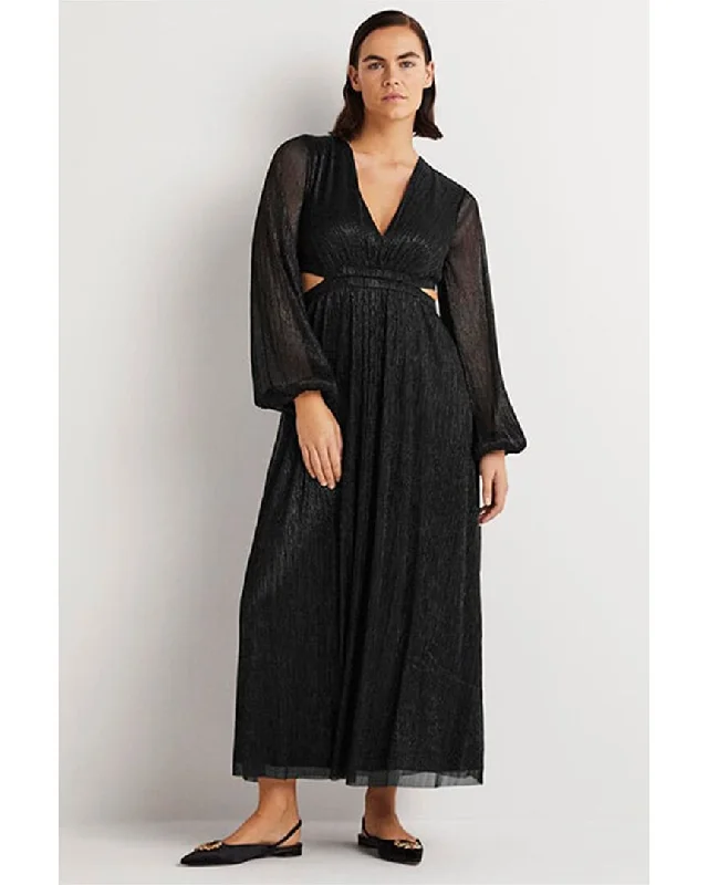 Boden Metallic Cut-Out Maxi Dress Boutique Styles