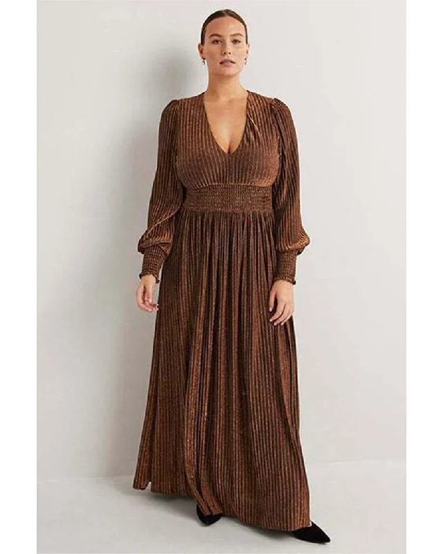 Boden Metallic Jersey Maxi Dress Unleash Your Trendy Side