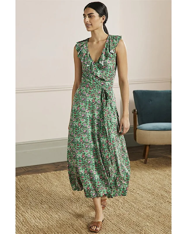 Boden Saskia Wrap Jersey Maxi Dress Effortless Sophistication