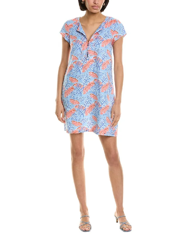 HIHO Rachel Linen Shift Dress Vibrant Prints