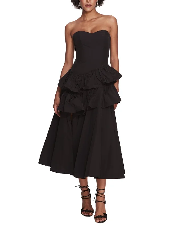 Marchesa Notte Midi Dress Spring Fashion