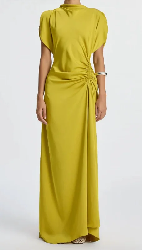 Nadia Long Gown In Cactus Blo Designer Wear On Sale