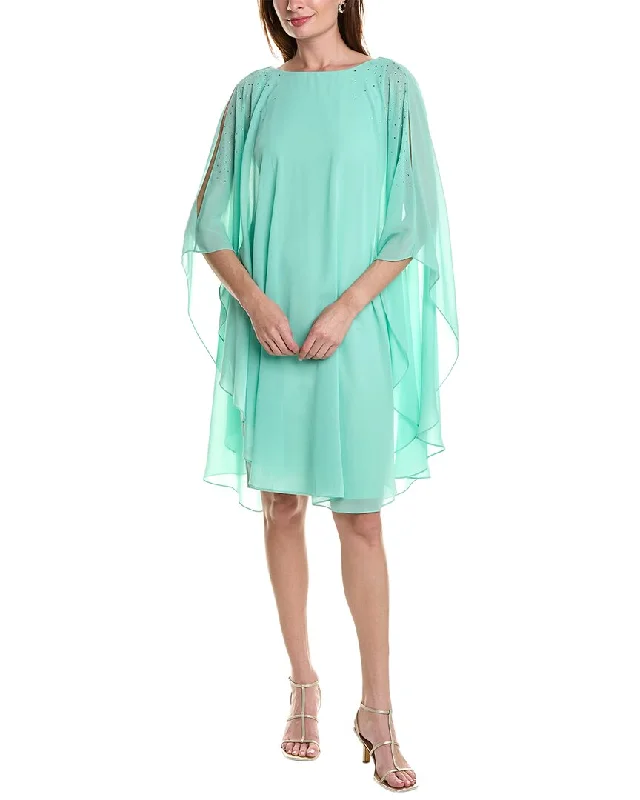 Rene Ruiz Cape Cocktail Dress Huge Discounts This Week