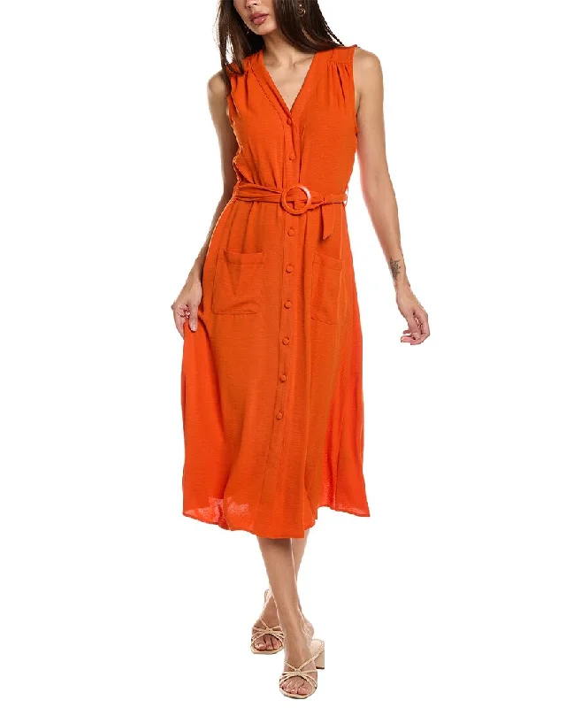 Sharagano Textured Airflow Shirtdress Big Savings