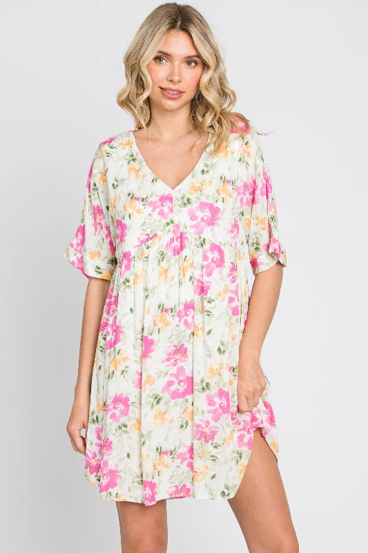 White Floral Babydoll Dress Effortless Style, Endless Impact