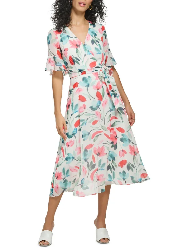 Womens Floral Print Sundress Fashion Forward Style