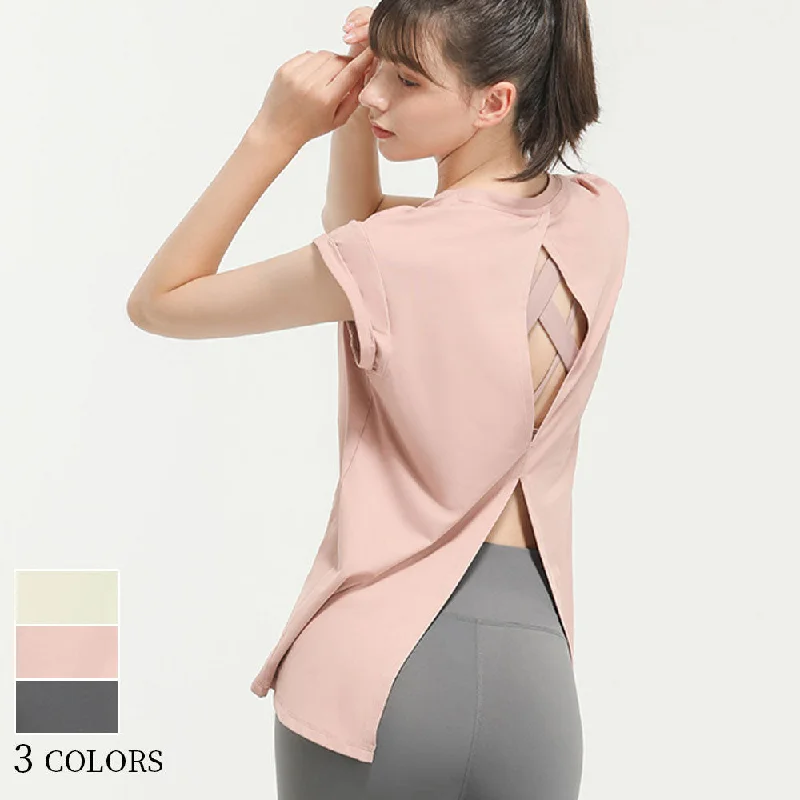 Yoganix 3 Color New Style Quick Drying Sportswear T-shirt Fashion Yoga Vest Luxury Fashion