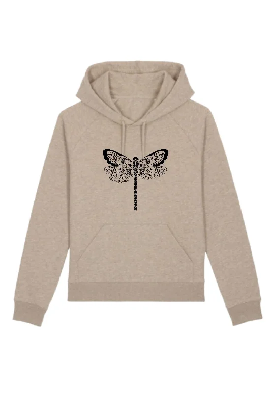 Dragonfly Print Yoga Hoodie Unbeatable Prices