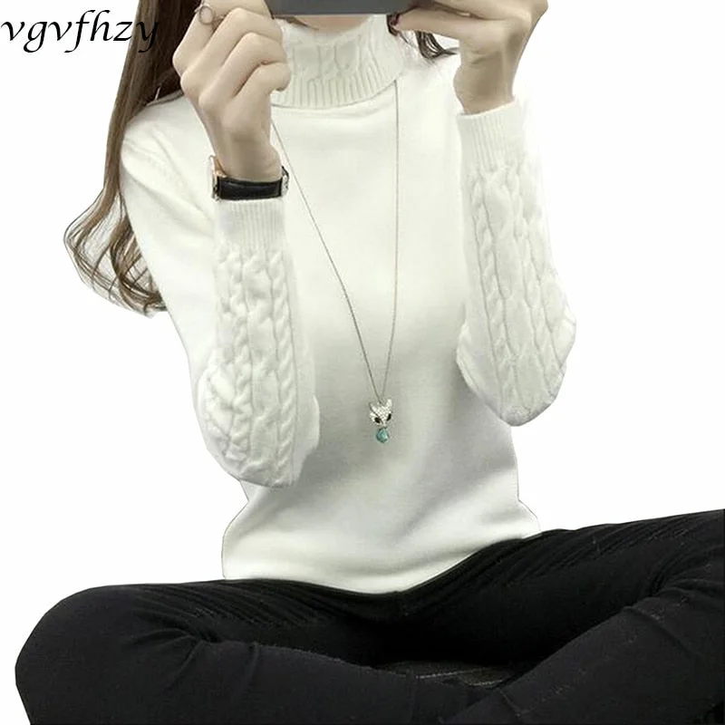 Women Turtleneck Winter Sweater Imeless Style