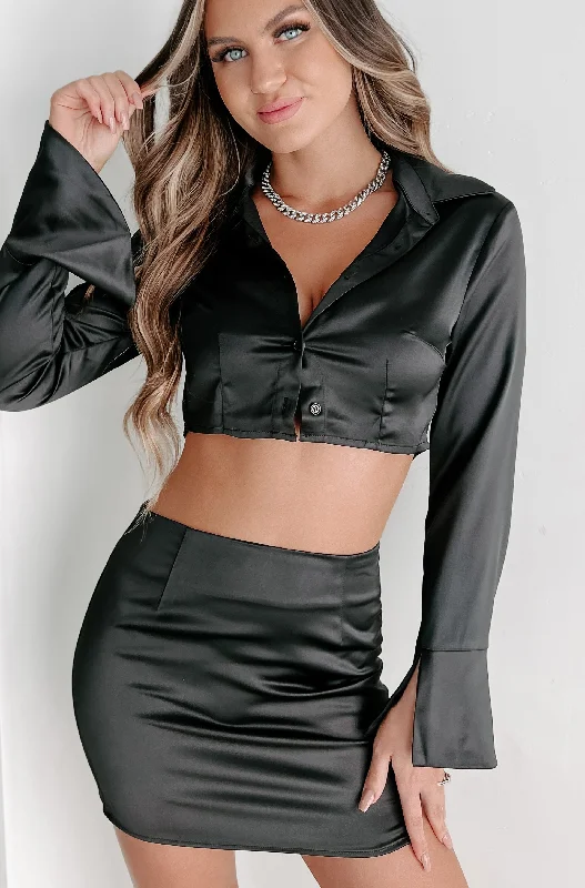 Change Of Pace Two Piece Set (Black) Fashion Deal