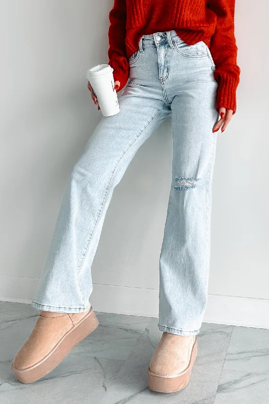 DOORBUSTER Demi High Rise Flying Monkey 90's Vintage Flare Jeans (Light) All Season Basics Discount