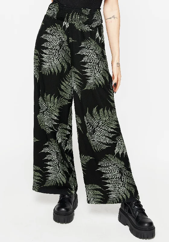 Fern Flowy Trousers Minimalist Elegant