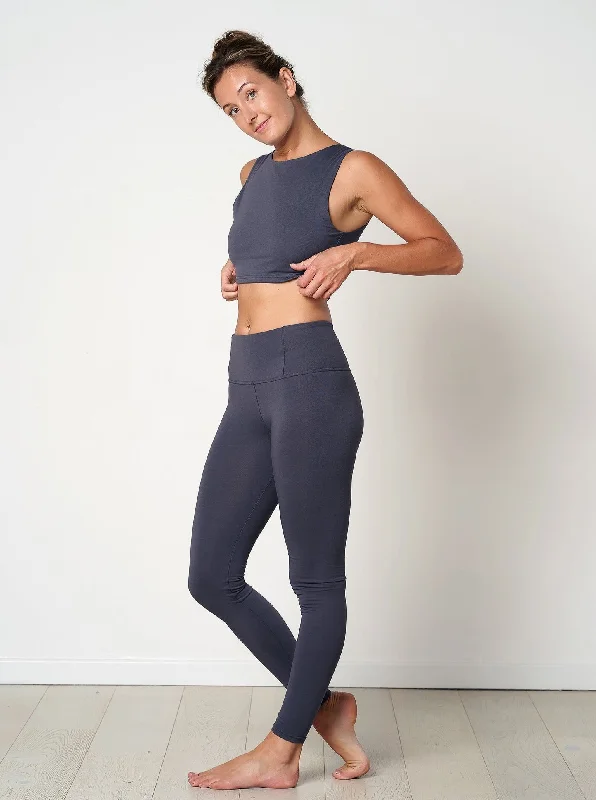 Gossypium Rhythm Yoga Leggings - Ash Grey Fashion Forward Outfits