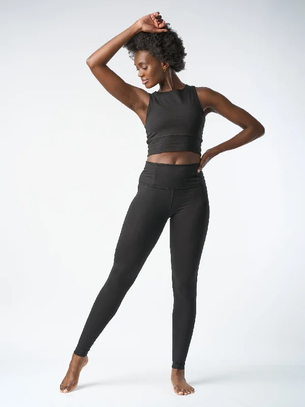 Gossypium Rhythm Yoga Leggings - Black Get The Latest Trends