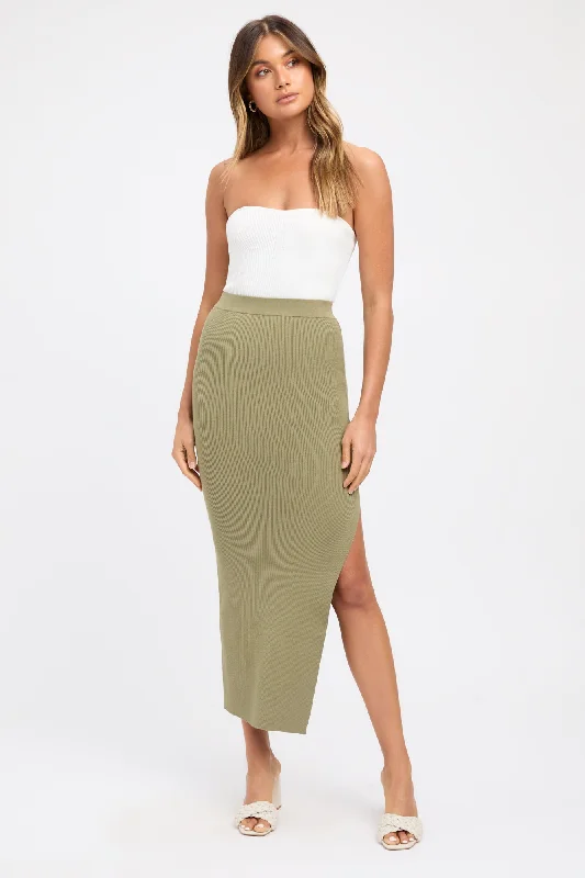 Lola Split Midi Skirt Premium Fashion