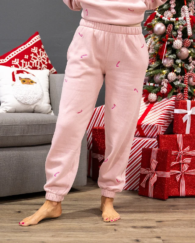 NEW! Ampersand Ave Signature Joggers - Candy Cane Lane Cutting Edge Fashion