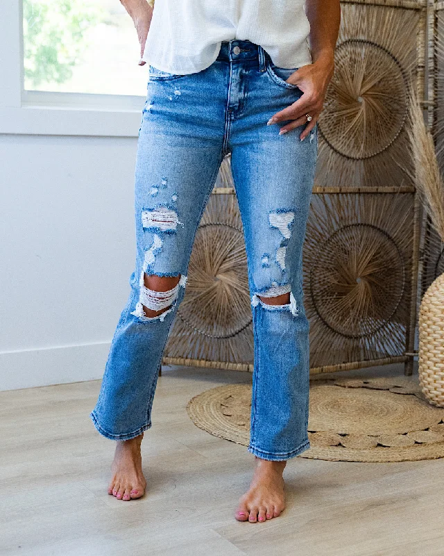 Lovervet Grace Distressed Straight Jeans Daily Deals