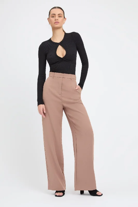 Serge Wide Leg Pants Y2K Nostalgic Fashion Look