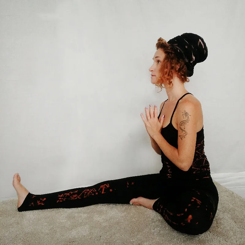 YOGA LEGGINGS handmade Print Seasonal Trend